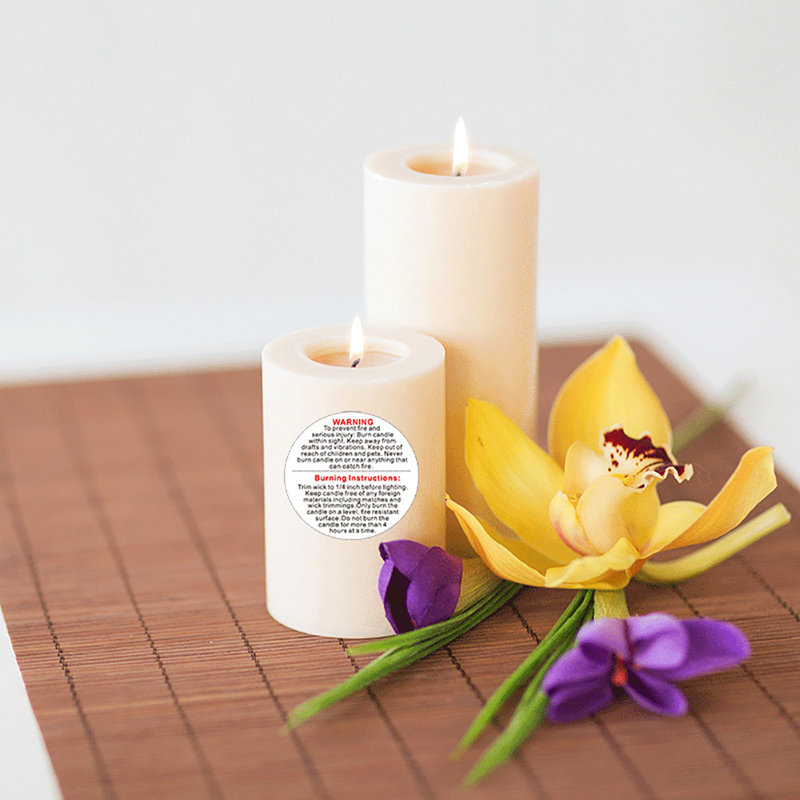 Candle Warning Label - 【Nowość】500 sztuk/rolka Etykiety ostrzegawcze na świece