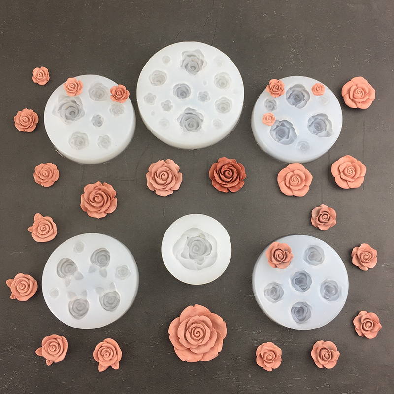 Candle Making Products - 3D kształt kwiatu róży liść formy