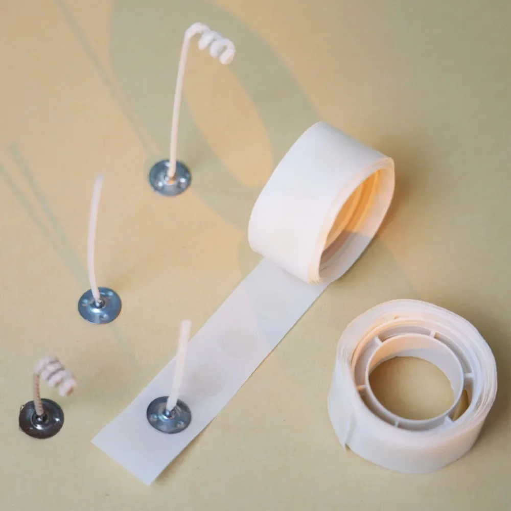 Candle Making Wicks - 100 kropek / rolka Naklejki na