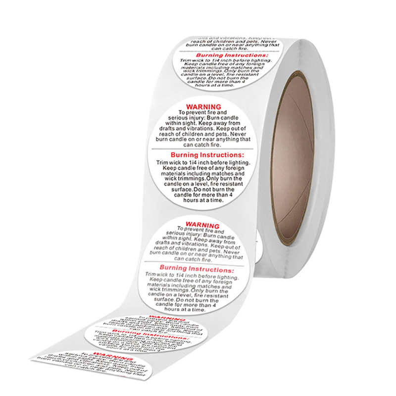 【Nowość】500 sztuk/rolka Etykie – Candle Warning Label recenzja i cena