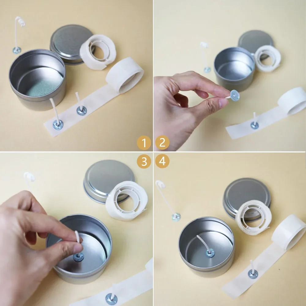 100 kropek / rolka Naklejki na – Candle Making Wicks recenzja i cena