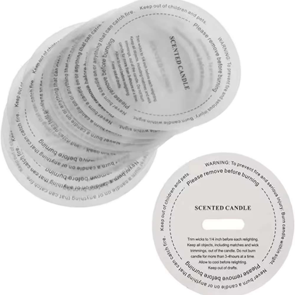 10/50 szt. Etykiety na świeczk – Candle Warning Label recenzja i cena