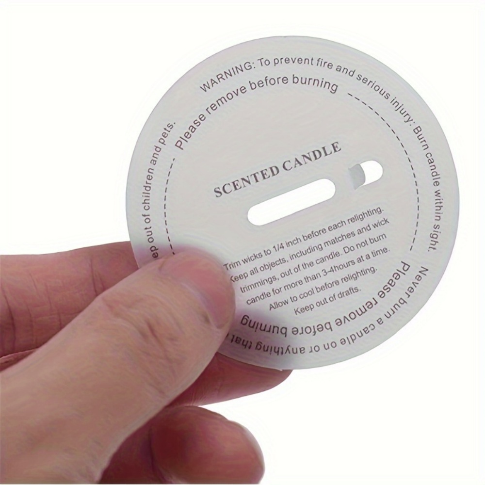 10/50 szt. Etykiety na świeczk – Candle Warning Label recenzja i cena