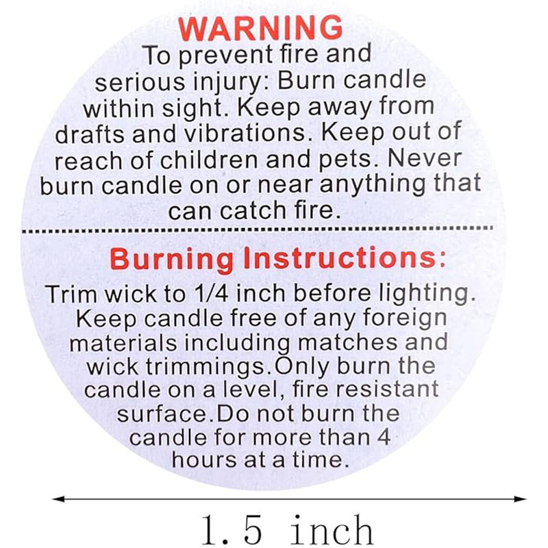 500/1000 szt. Etykiety ostrzeg – Candle Warning Label recenzja i cena