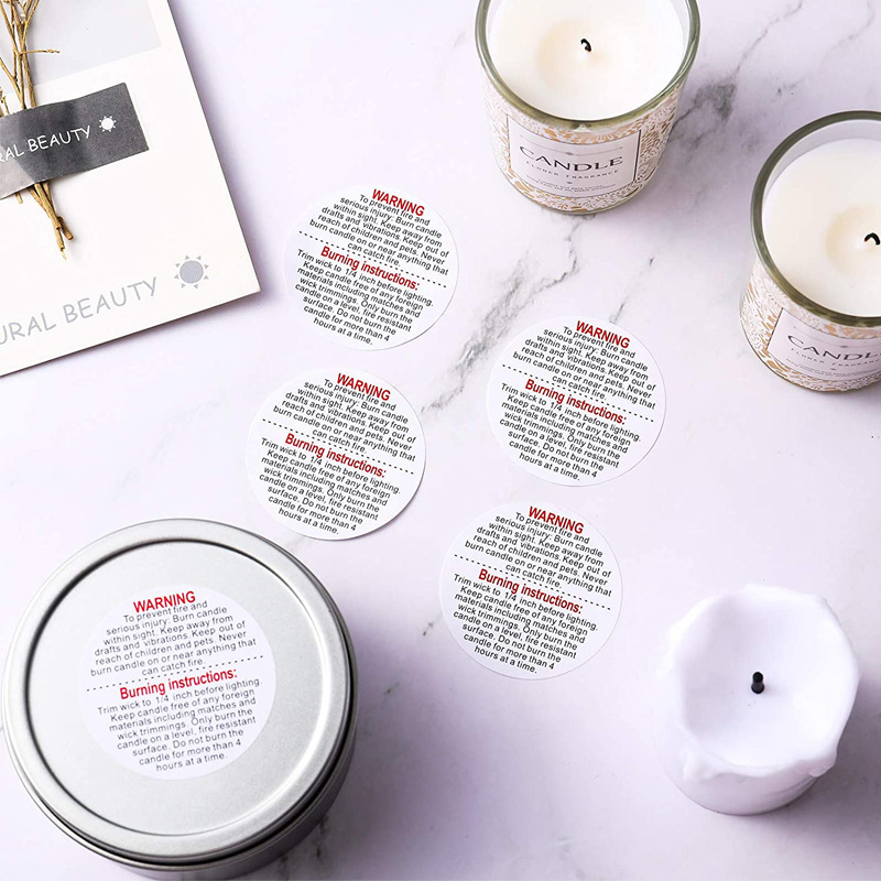 500/1000 szt. Etykiety ostrzeg – Candle Warning Label recenzja i cena