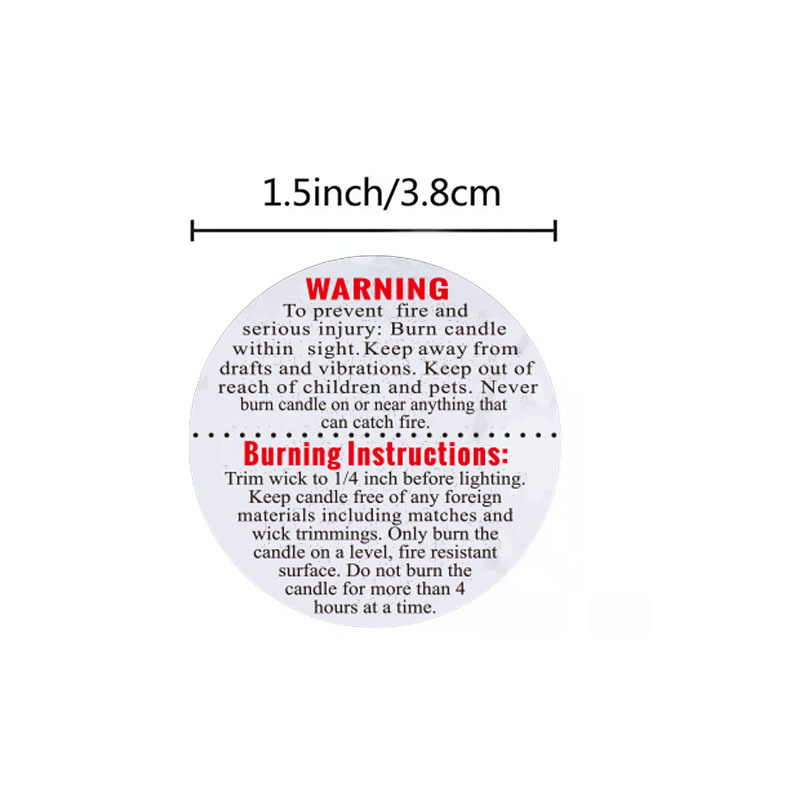 500 szt. Etykiet Ostrzegawczyc – Candle Warning Label recenzja i cena