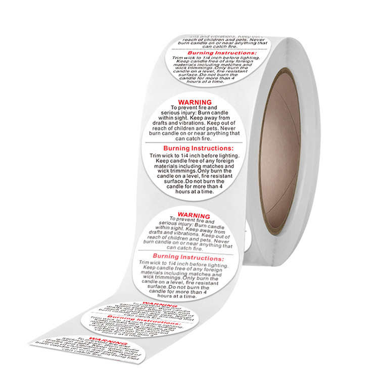 100-500 szt. 2,5 cm (1 cal) An – Candle Warning Label recenzja i cena