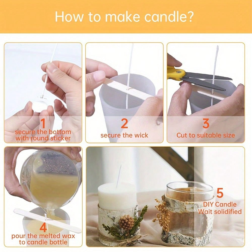 5/10/20/30/50 szt. Drewniany u – Candle Making Wicks recenzja i cena