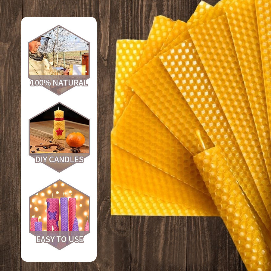 10/20/30 sztuk naturalne arkus – Candle Making Kit Beeswax recenzja i cena