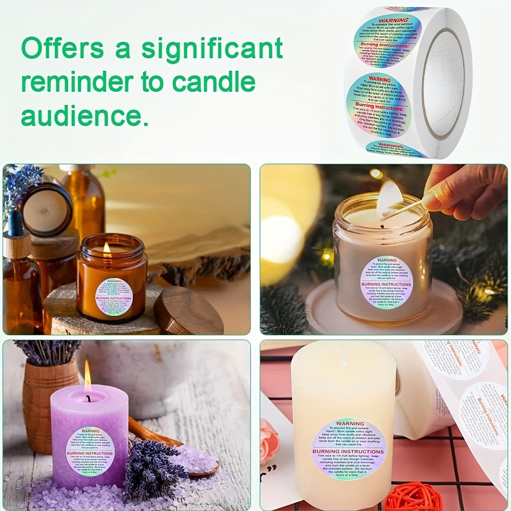 500 sztuk etykiet ostrzegawczy – Candle Warning Label recenzja i cena