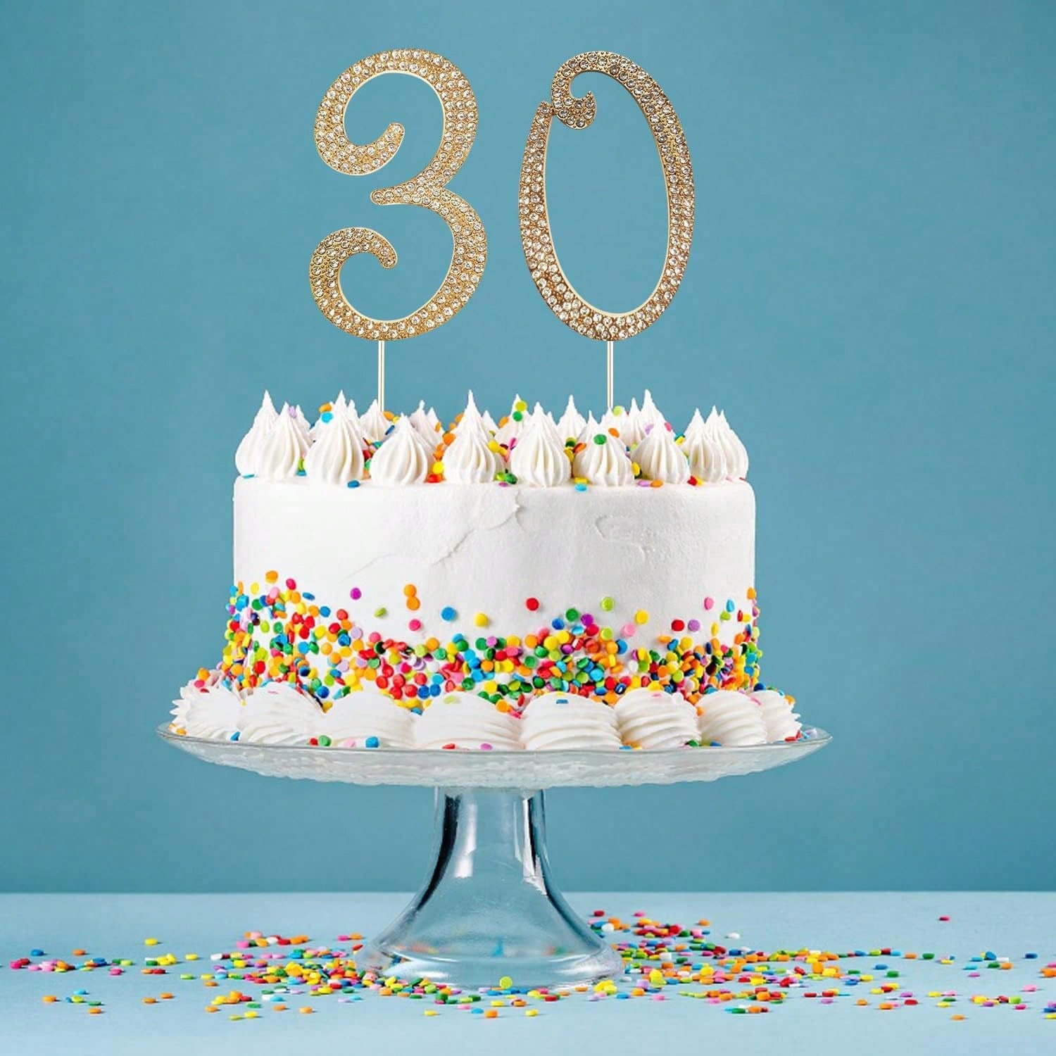 Duży złoty topper na tort z cy – Candle Making Products recenzja i cena
