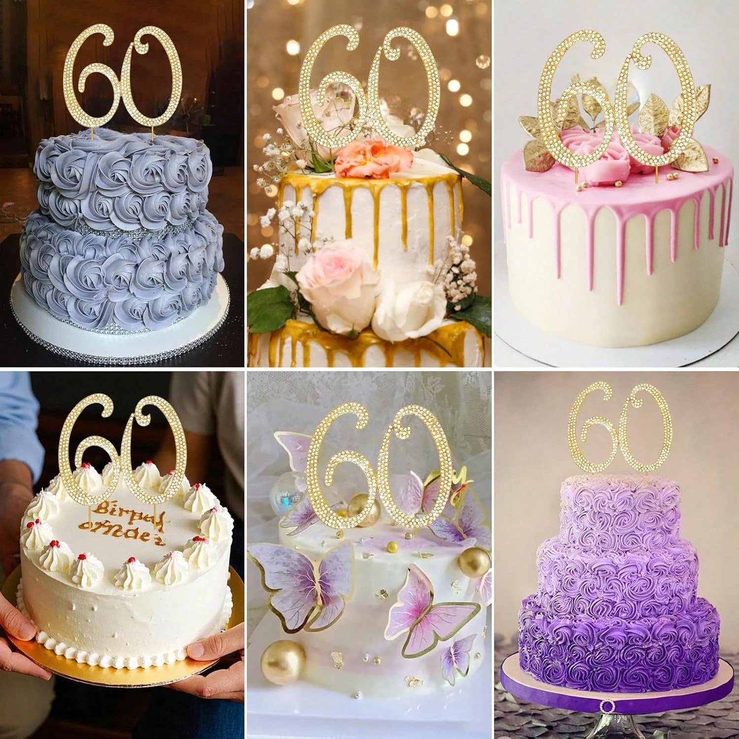 Duży złoty topper na tort z cy – Candle Making Products recenzja i cena